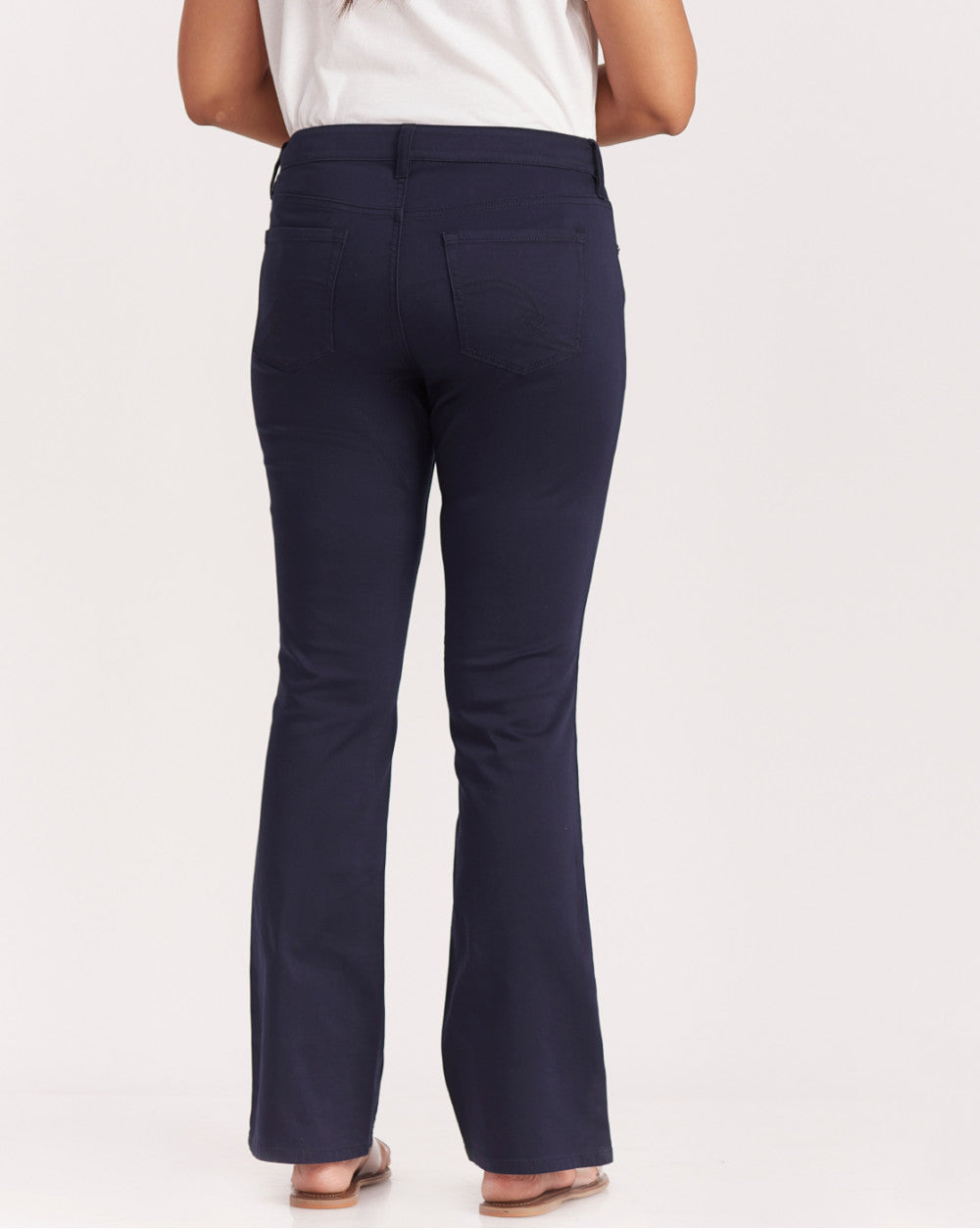 Fit And Flare &amp; Flare Five-Pocket Pants - Navy