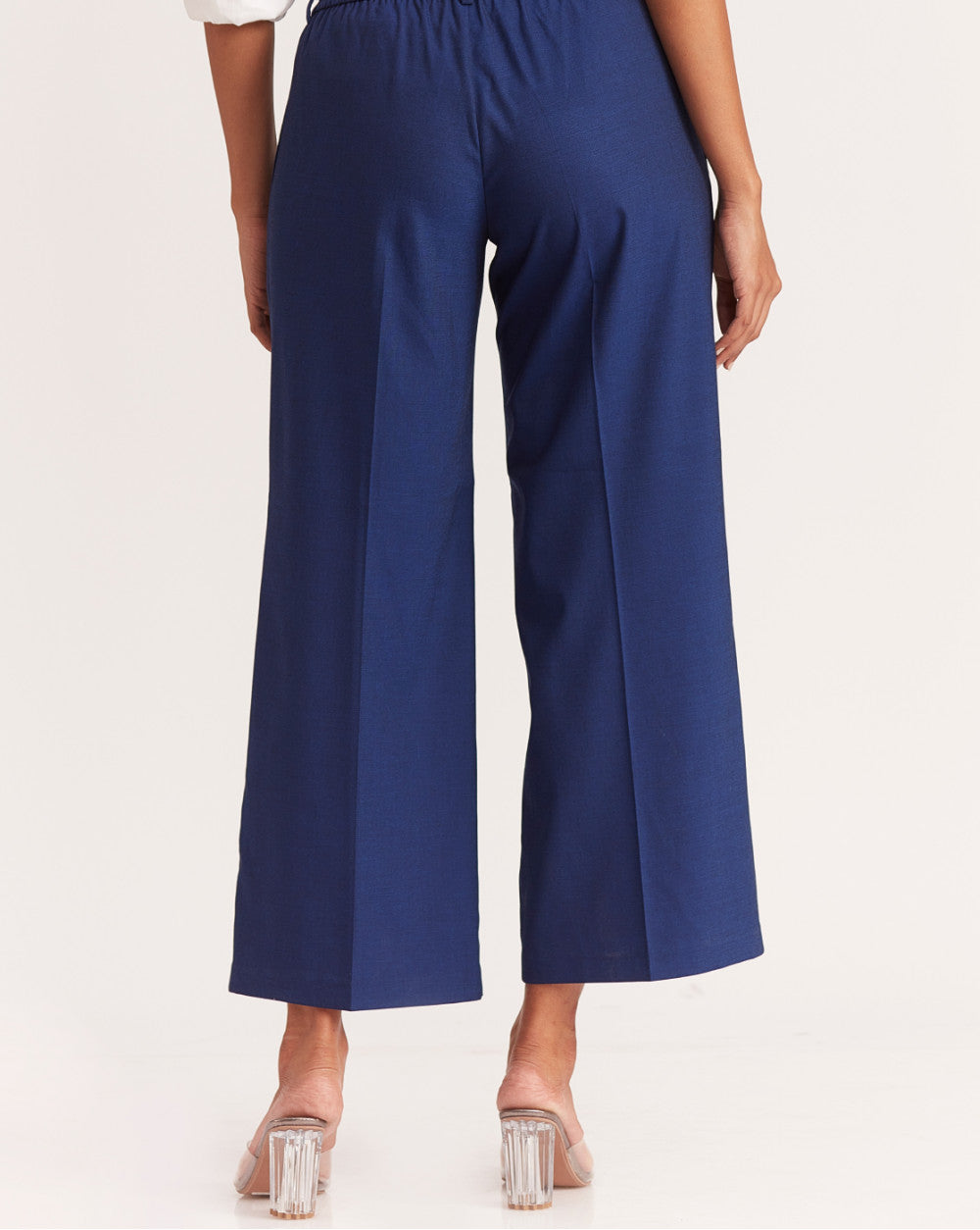 Mid Rise Pleated Formals - Midnight Blue