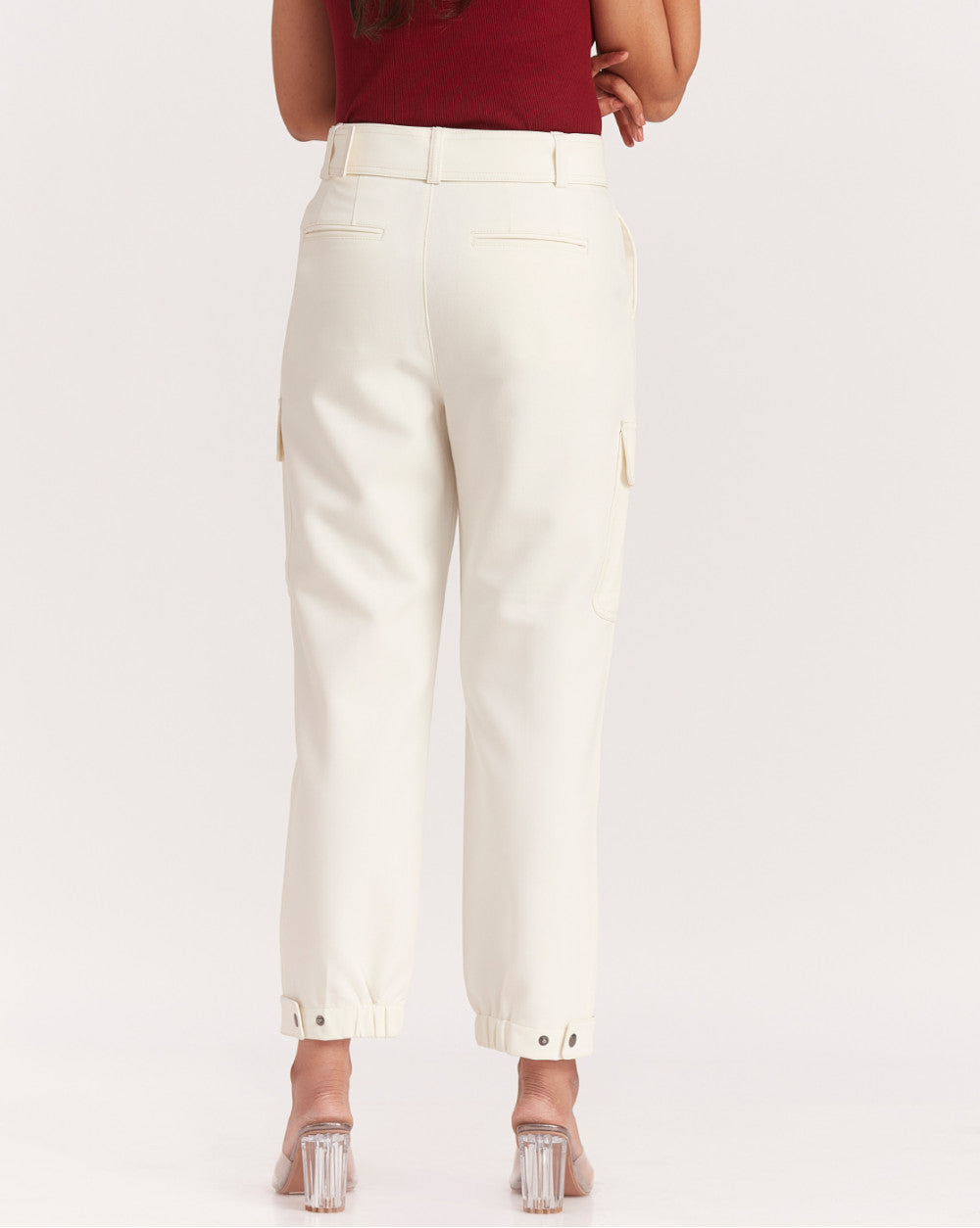 Tapered Fit Refined Cargo - Ivory