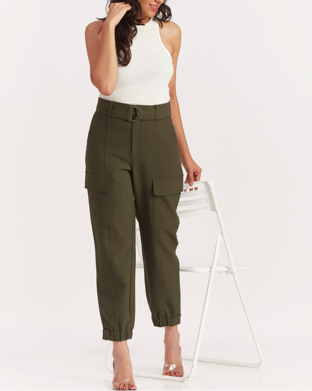 Tapered Fit Refined Cargo - Dark Olive