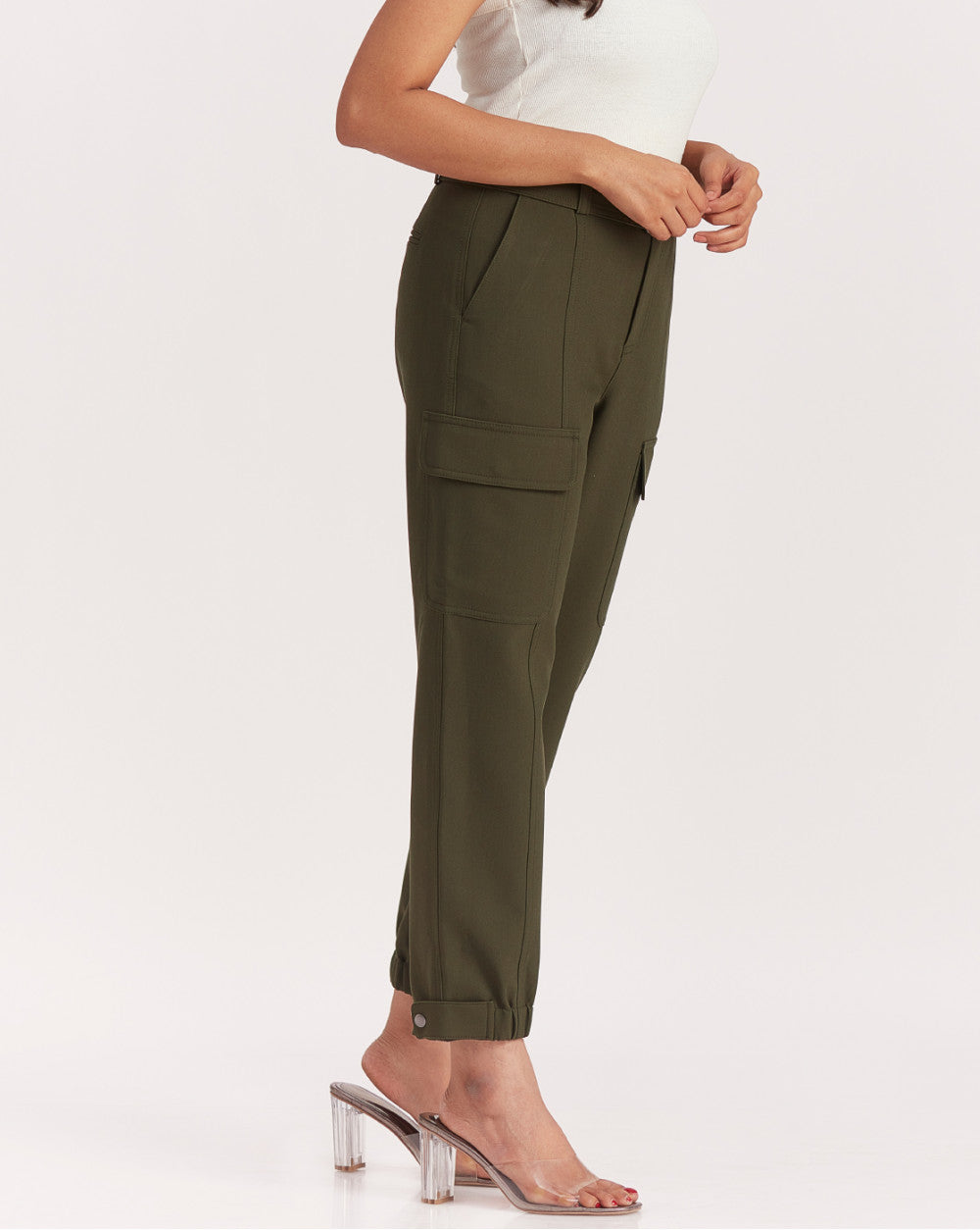 Tapered Fit Refined Cargo - Dark Olive