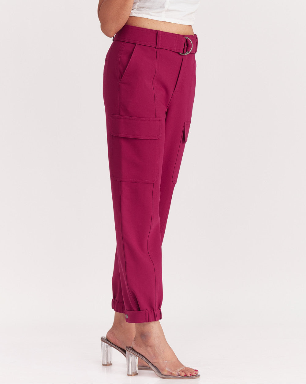 Tapered Fit Refined Cargo - Plum