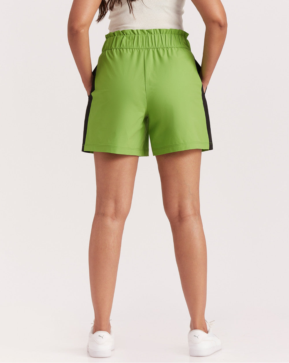 Mid Rise Tech Shorts - Cyber Green